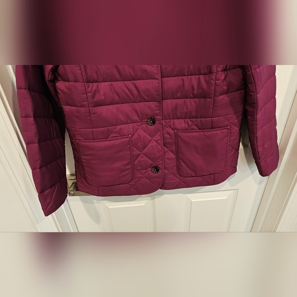 NWOT Talbots Women's Petite Plum Puffer Jacket--Medium - Picture 4 of 9